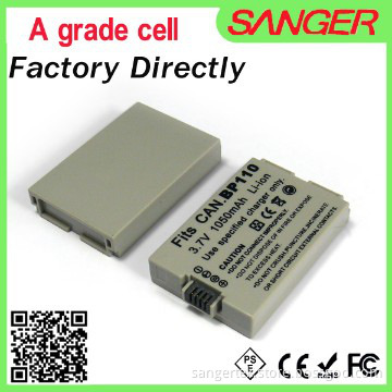 Digital camera battery for Canon BP110 with China supplier
